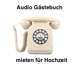 Gäste Telefon | Audio Gästebuch mieten für Hochzeit